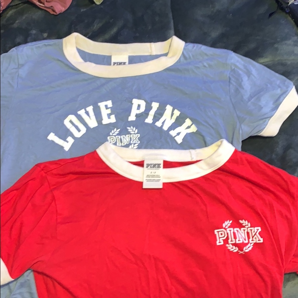 2 small PINK t-shirts